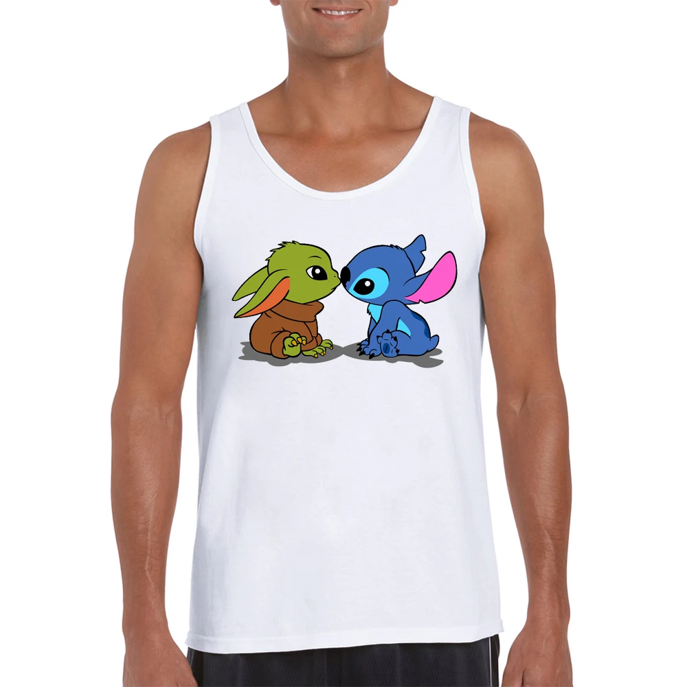 2734 Hor Sales/модные мужские майки с принтом «Звездные войны»; Kawaii Baby Yoda; жилет с круглым вырезом без рукавов; повседневная мужская футболка с принтом «Покемон го» - Цвет: 2734