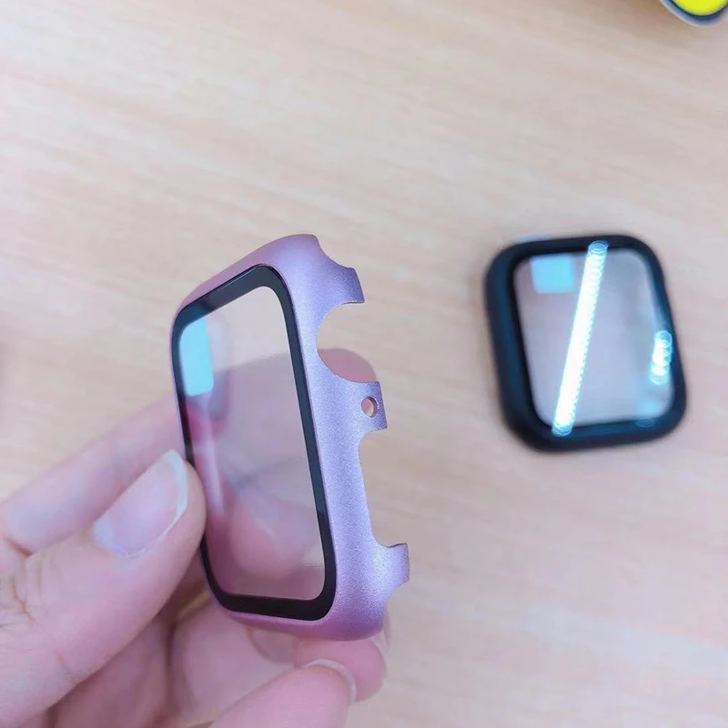 360 закаленное стекло для Apple Watch 44 мм 42 мм 38 мм 40 мм серия 4 3 2 1 полное покрытие изогнутые края рамка Защита экрана для i Watch