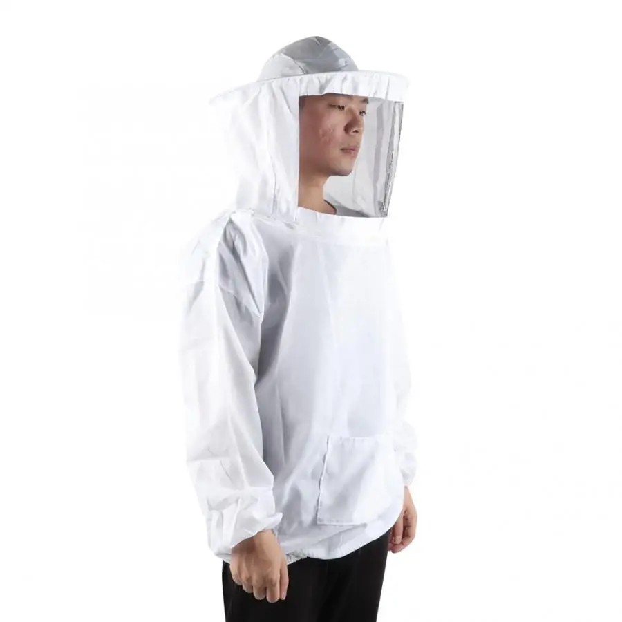 4Pcs/Set Beekeeper Equipment Tool Kit Beekeeping Jacket Suit Brush Bee Frame Clip Gloves Safety Clothing | Дом и сад