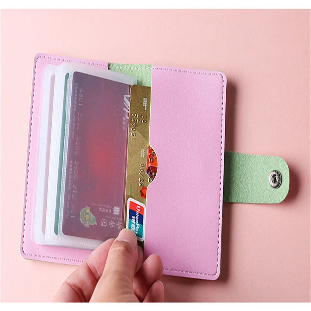 Модный 26 бит держатель для карт с растительным принтом, кошелек для карт из искусственной кожи, чехол для карт, милый женский кредитный держатель для карт, сумка для ID паспорта