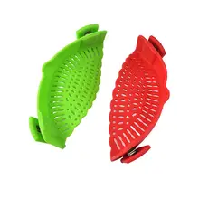 Пластиковый горшок боковой фильтр воронка фильтры для воды инструменты для риса Тип ручки фрукты овощи дуршлаг для мытья Кухонные гаджеты