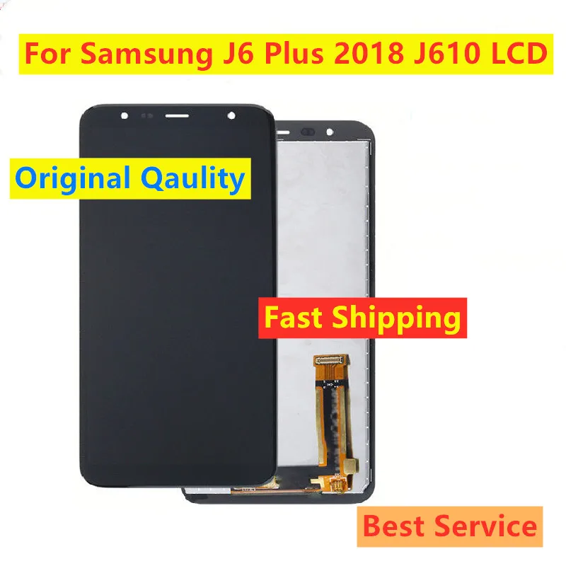 Сменный сенсорный ЖК экран для Samsung J6 + 2018 Plus J610 J600 J600F/DS|Экраны мобильных