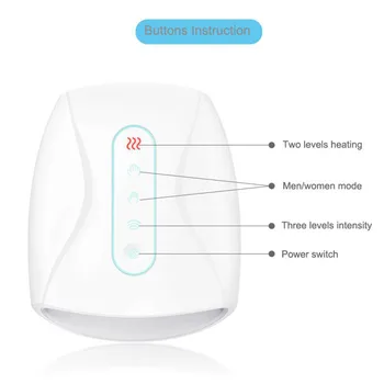 Electric Hand Massager Device Palm Finger Acupoint Wireless Massage with Air Pressure and Heat Compression