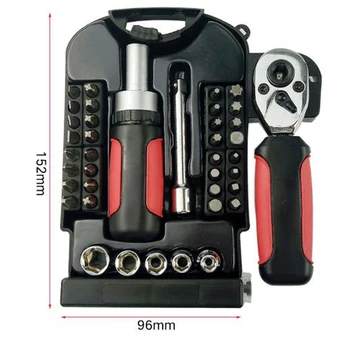 

40pcs Set Car Repair Screwdriver Hand Tools Torque Ratchet With Bits Kits