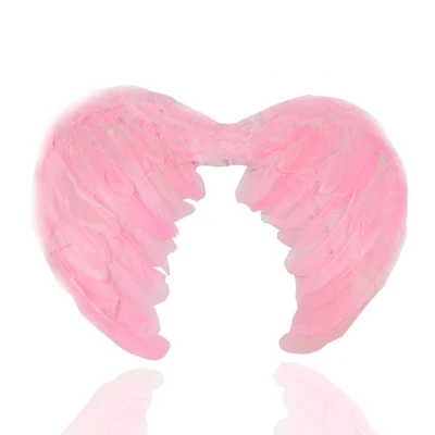 Pink Крылья ангела, крылья ангела, перья, дети, взрослые, реквизит для выступлений, костюмы на Хэллоуин, унисекс - Цвет: Pink