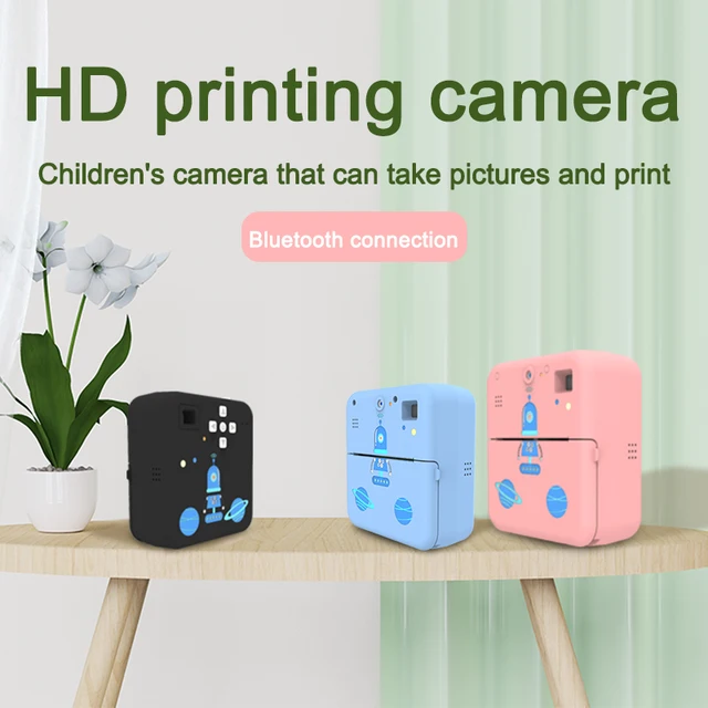 32GB Card Bluetooth Kids Camera Instant Print Camera for Children Label Printer No Screen Photo Camera Toys with Printing Paper 3