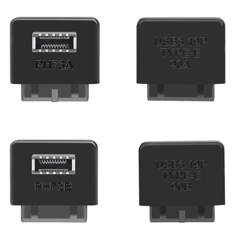Переходник с USB 3 0 19P/20P на Type E шасси передним разъемом типа C для подключения к