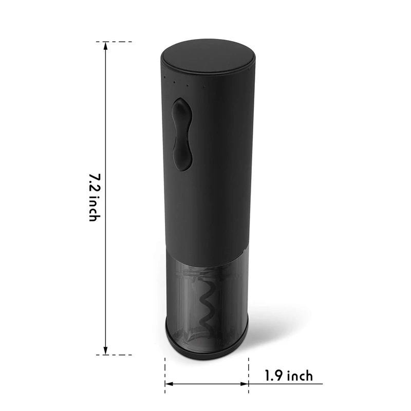 HLZS-Электрический штопор с индикатором батареи, перезаряжаемый, беспроводной автоматический штопор открывалка для бутылок вина с фольга резак