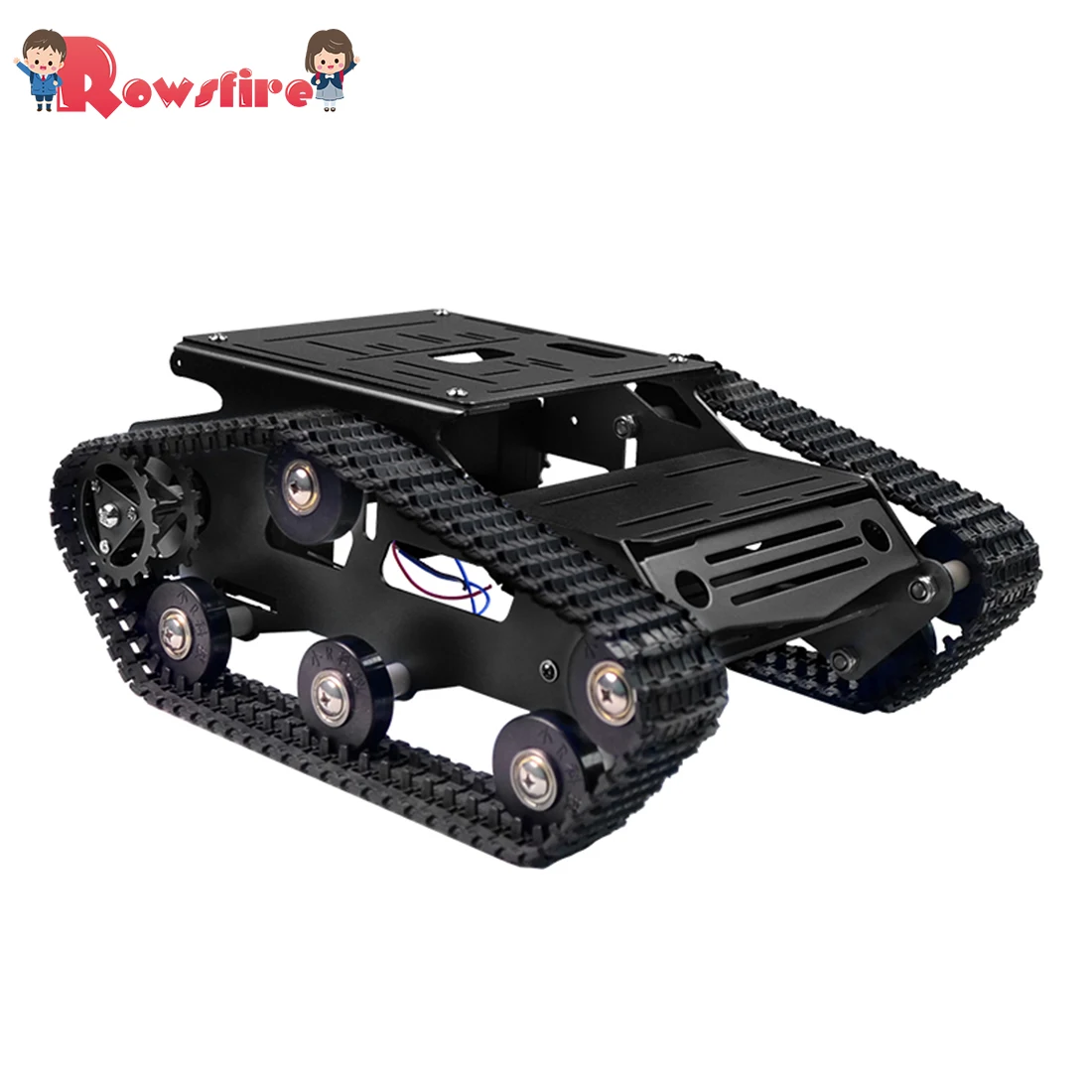  New Hot DIY Smart Robot Tank Crawler Chassis Car Frame Kit - Black/Blue/Red/Green/Golden - 4000237909601
