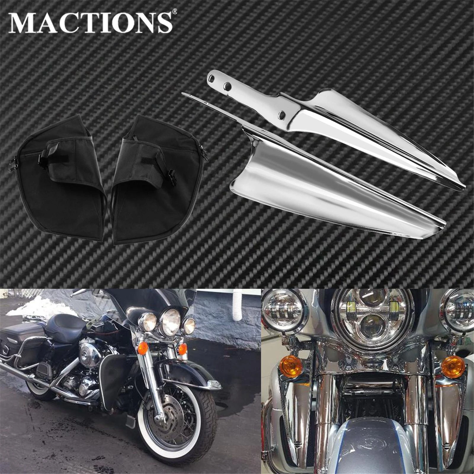 Harley Davidson Touring Soft Lower Fairing Covers/ Elephant Ears/Leg Warmers