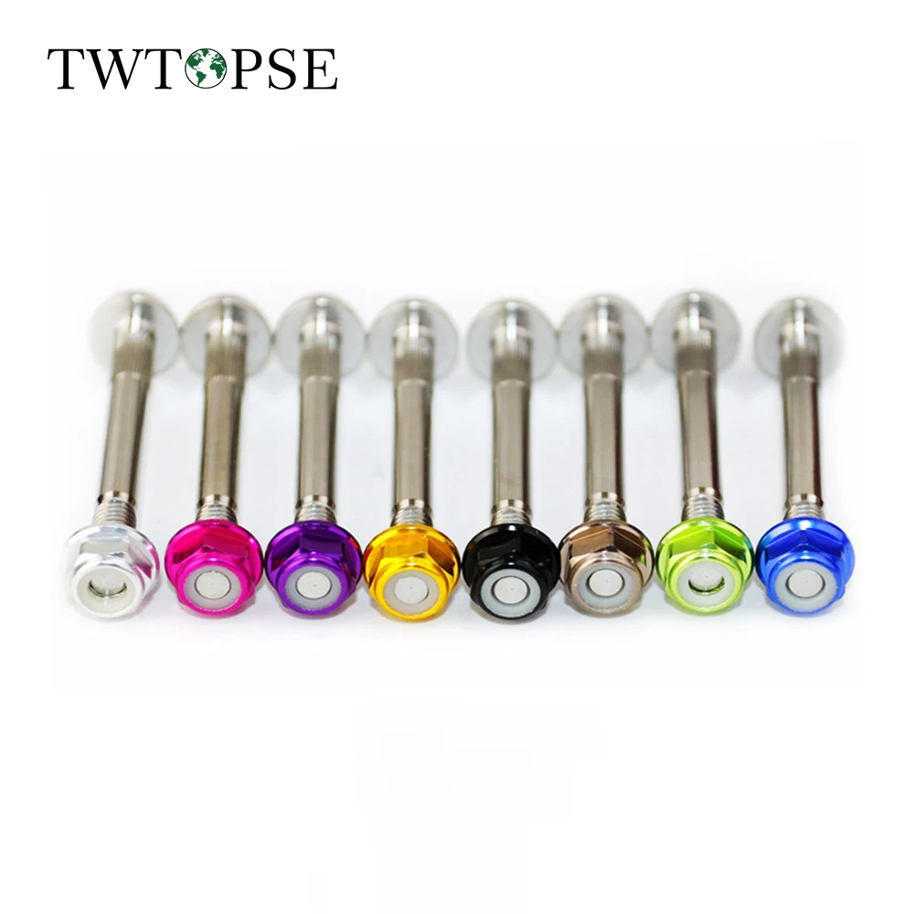 Twtopse Pro Titanio Bicicletta Bici Ammortizzatori Posteriori Bulloni Per Brompton Bici Ciclismo Dadi In Lega Di Alluminio Blocco Di Sospensione Bullo