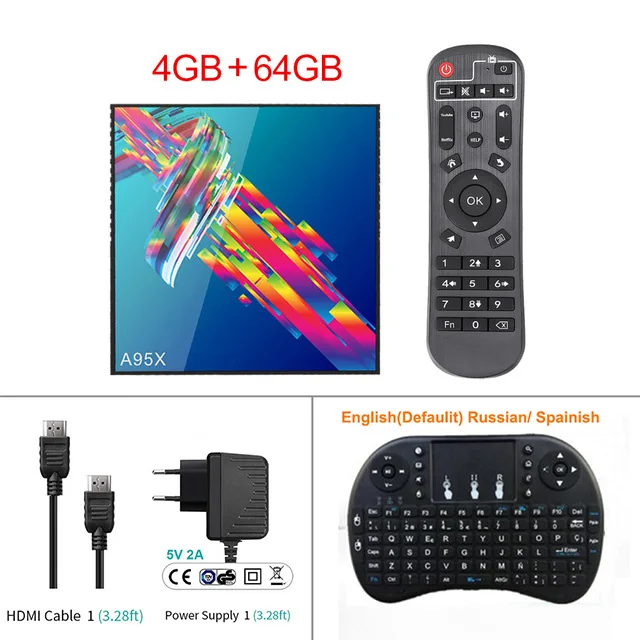 4G 64G With key ТВ приставка Android 9 A95X R3 RK3318 Смарт ТВ приставка 4 Гб 64 Гб USB3.0 2,4G 5G Wifi Google Play Store Netflix Youtube IP tv 4K медиаплеер - Цвет: 4G 64G With key