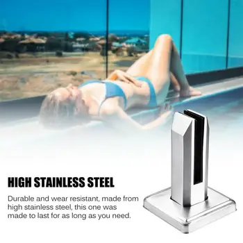 

Dropship Swimming Pool Clamp Glass Strong Clamp Balustrade Railing Balcony Glass Fence Clamp Fence Railing Clip