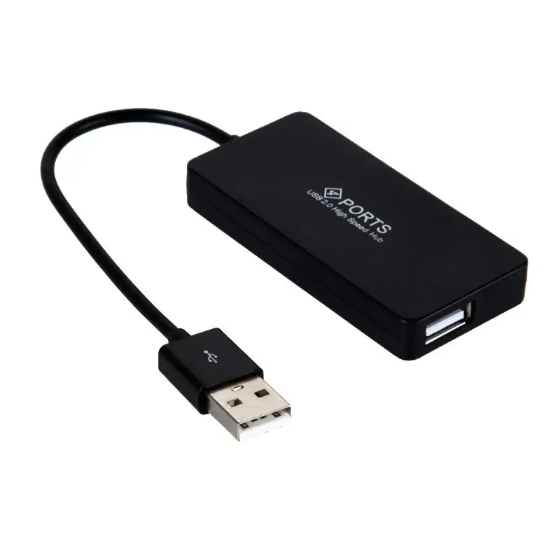4 порта Высокоскоростной USB 2,0 концентратор мульти разветвитель расширения для ПК ноутбука