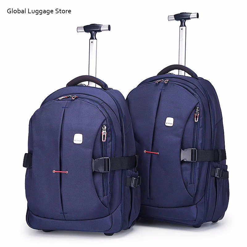Мужские Оксфордские дорожные багажные сумки на колесиках, дорожные сумки на колесиках, женские рюкзаки на колесиках, деловые чемоданы на колесиках
