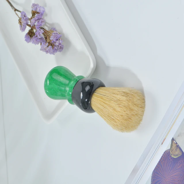 Yaqi Green Viper 24mm Boar Bristle Green Handle Shaving Brush 3