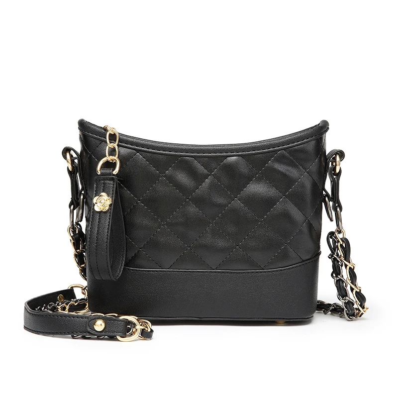 ZMQN маленькие сумки для женщин цепи сумки-мессенджеры мини женская сумка через плечо сумка-мешок Bolsa Feminina черный+ белый A584 - Цвет: Black