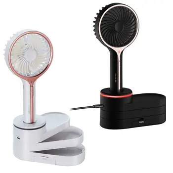 

Mini Handheld Fan, USB Desk Fan, Small Personal Portable Table Fan with USB Rechargeable Battery Operated Storage box