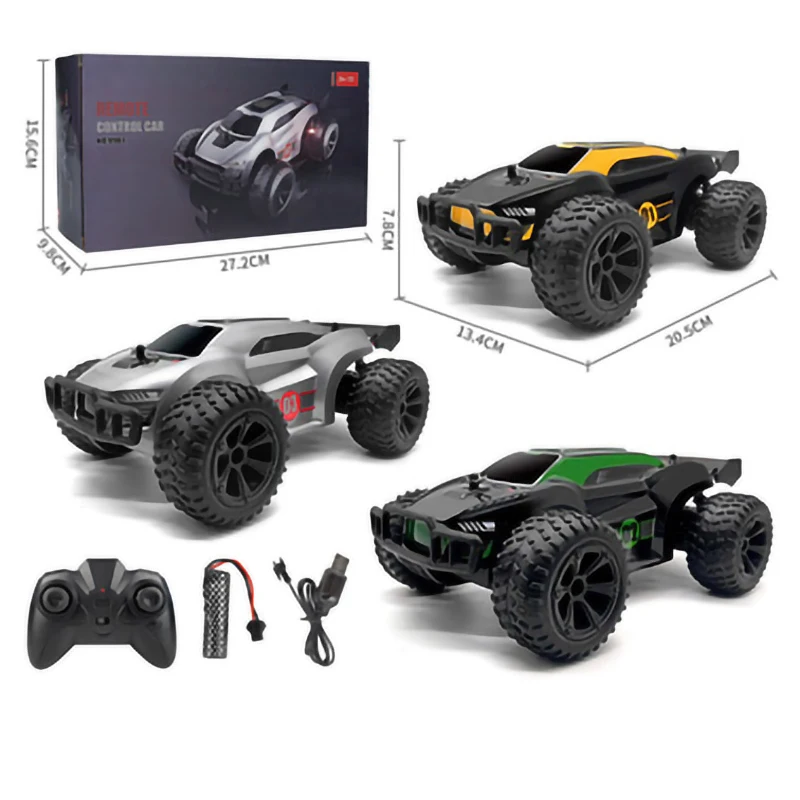 New RC car 2.4G radio remote control toy vehicle Off-road Climb drift SUV high speed cool lighting machine model children gifts 4