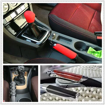 

Car suv rubber Gear Shift Knob Handbrake Cover for Renault Alaskan Trezor Talisman Kwid Espace Kangoo EZ-GO Captur Arkana Zoe