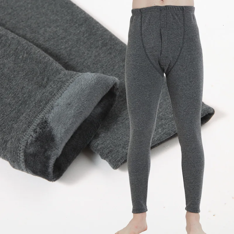 Winter New 350g Plus Velvet Man Cotton Johns Keep Warm Pants Leggings Protect The Knee Underpant For Russian |