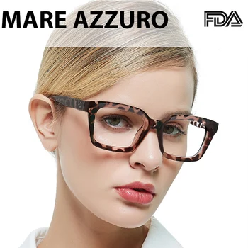 

MA Reading Glasses Women Oversized Eyeglasses Reading Blue Light Glasses Presbyopic Anti Glare Computer Glasses +1.0 To +4.0 eye