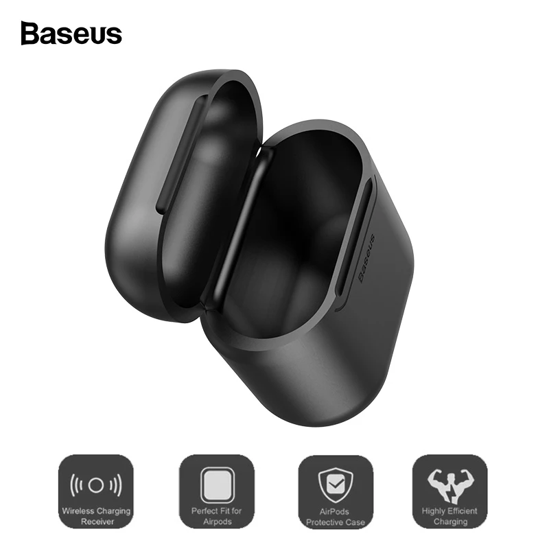Cena Baseus luksusowe bezprzewodowe etui z funkcją ładowania na akcesoria do airpodów silikonowe etui ochronne do Apple Airpod air pods Pod Coque Funda