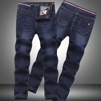 

2019 New Arrival Kenty Shark Brand Men Jeans Classic Men's Clothing Straight Denim trousers Men jeans Large Size 42