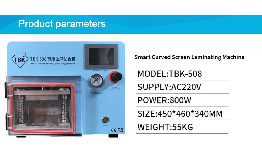 Оригинальные TBK-508 изогнутые Debubble lcd ламинаторы для Samcung S6 S6+ S7 S8 S8+ Edge экран ремонт прессформы бесплатно