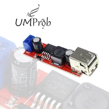 Двойной USB Выход 9 В/12 V/24 V/36 V переключатель автомобильного зарядного устройства 5V DC-DC Питание модуль 3A понижающий стабилизатор