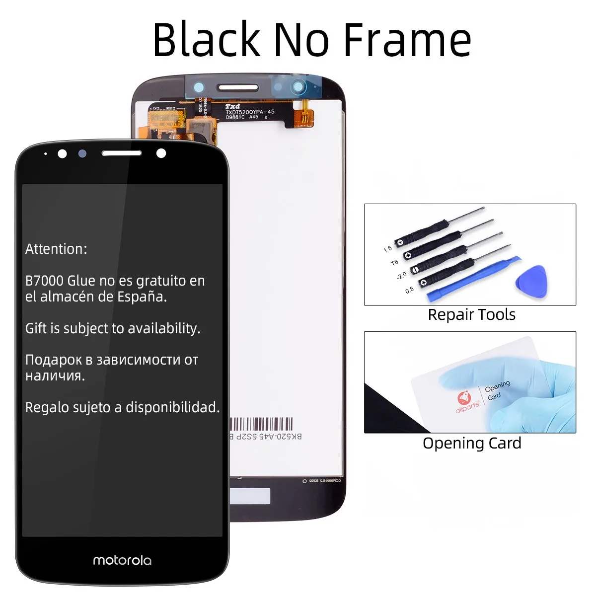 Black Дисплей для Motorola Moto E5 Play lcd кодирующий преобразователь сенсорного экрана в сборе для Moto E5 Play дисплей запасные части XT1921 - Цвет: Black