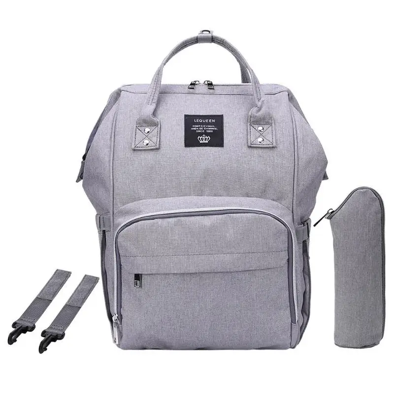LEQUEEN модная USB сумка для подгузников для мам и мам, большой дорожный рюкзак для кормления, дизайнерская сумка для детских колясок, рюкзак для детских подгузников - Цвет: D