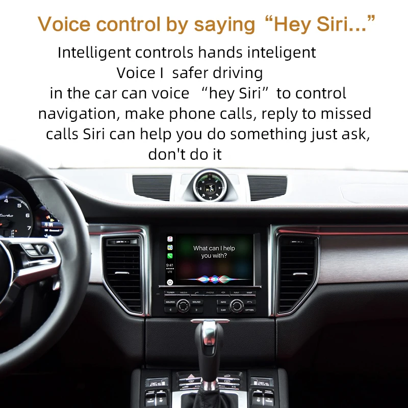 Sinairyu OEM Wireless Apple CarPlay for Porsche PCM 3.1 Android Auto Cayenne Macan Cayman Panamera Boxster 718 991 911 Car play