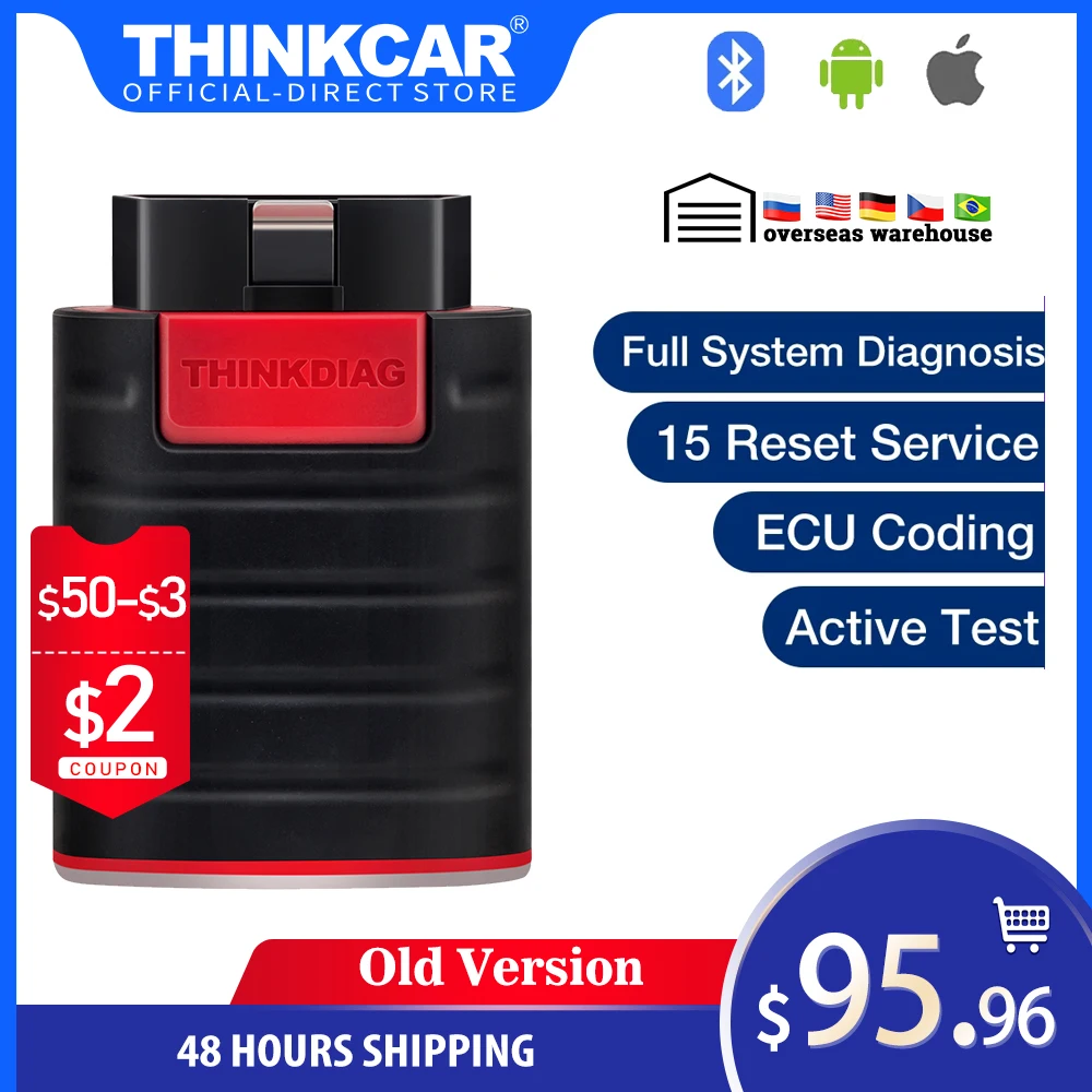 Сканер ThinkDiag obd2 все системы Bluetooth считыватель кодов диагностический сканер