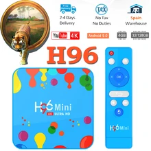 Top-Box Media-Player h96 mini Wifi Bluetooth 128gb Smart Android Amlogic 6K Smart-Tv-Box YouTube 4K Android 9.0 iptv box Top-Box Media-Player h96 mini Wifi Bluetooth 128gb Smart Android Amlogic 6K Smart-Tv-Box YouTube 4K Android 9.0 iptv box