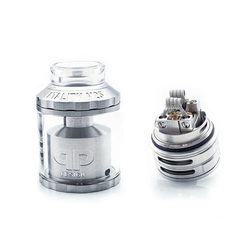 Новейший QP Designs Fatality M25 RTA бак 25 мм диаметр 5 мл емкость двойная одинарная катушка