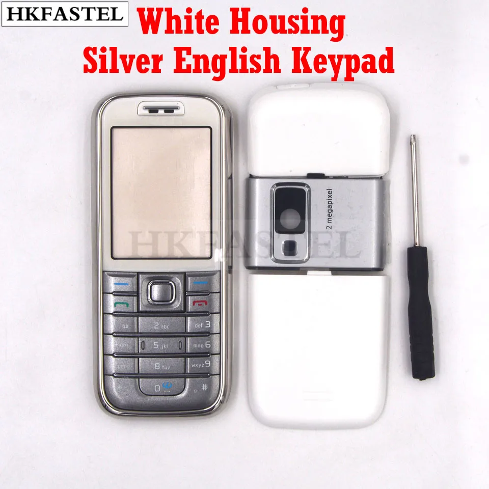 HKFASTEL для Nokia 6233 высокое качество новинка полный корпус чехол + английская/Русская