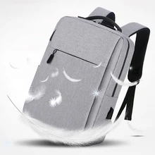 

Laptop Bag 15 Inch Usb Multi-pocket Backpack School Bag Solid Color Rucksack Travel Backpack Male Leisure Backpack Women Girl