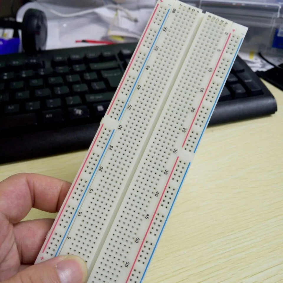 

Breadboard 830 Point Solderless PCB Bread Board MB-102 MB102 Test Develop DIY