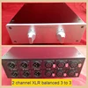 XLR plug socket switch switcher XLR balanced audio signal selection switch switcher 2 channels H310 2