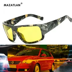 Новинка HD поляризованные солнцезащитные очки мужские ночного видения безопасные вождения мужские солнцезащитные очки с антибликовым