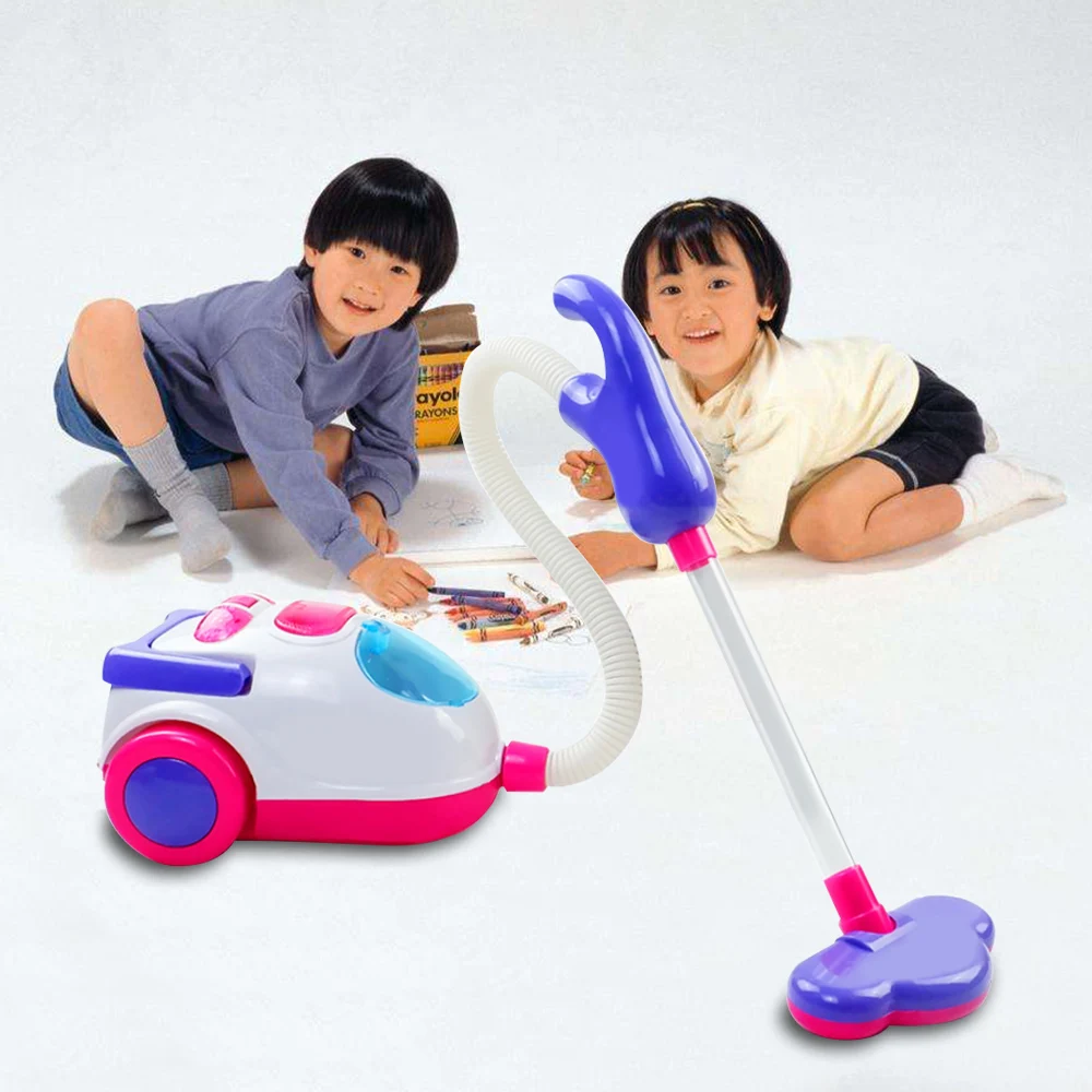 

Vacuum Cleaner Toy Pretend Play Toys Vacuum Cleaner Toy For Kids Housekeeping Cleaning Trolley Play Set Mini Clean Up Cart