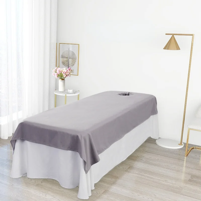 Solid Beauty Salon Bed Sheets Spa Massage Bed Table Cover Sheets Soft