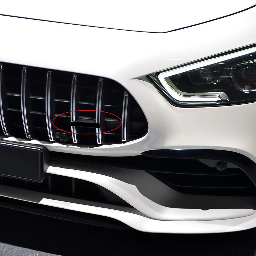 Серебряный автомобиль гриль наклейка для AMG Mercedes W212 W211 W210 W205 W203 W204 CLA gla GLC GLE GT