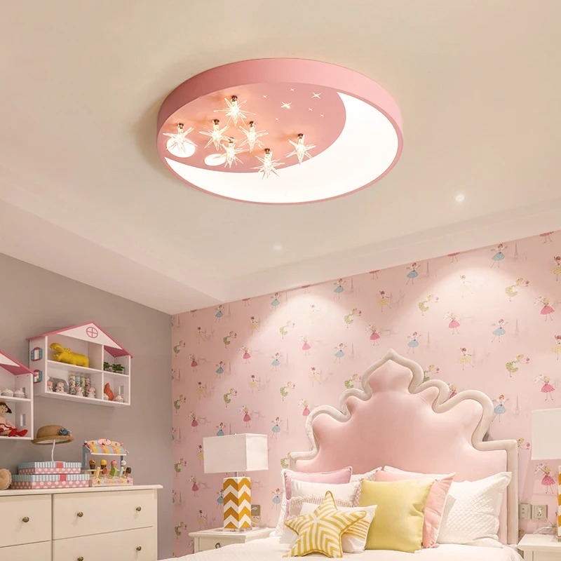 

Nordic LED Iron Art Ceiling Lamp Bedroom Study Room Ceiling Lights Lighting Ceiling Decor Cute Kids Living Room Light Ceiling