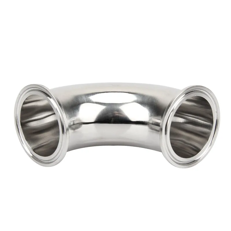 TRI CLAMP 1/2'' 3/4'' 1'' 1.5'' 2'' 2.5'' 3'' 4'' Stainless Steel SS304 316L Sanitary 90 Degree Ferrule Elbow Pipe Fitting pipe fitting water pipe fitting hose pipe fitting