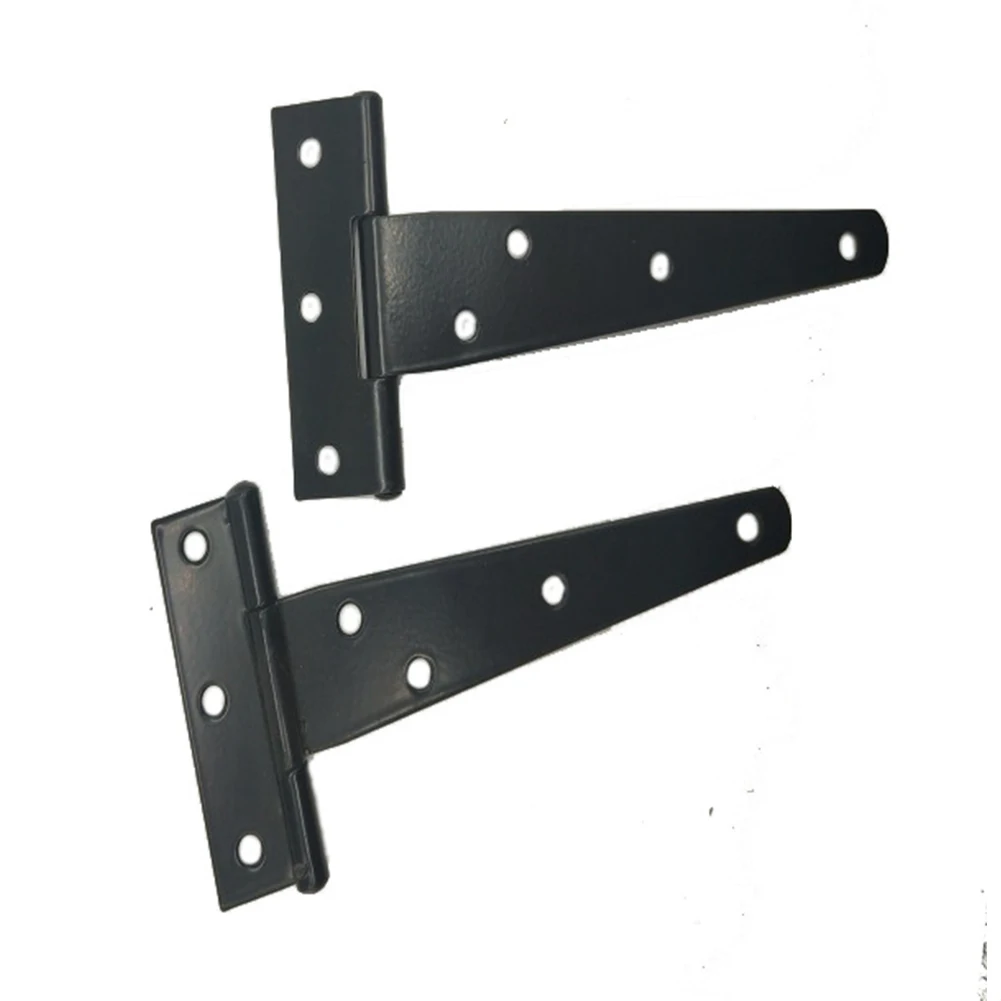 

2pcs/bag Door Home Room Hinge Garage Heavy Duty Zinc Coating T Type Connection Shed Replacement Tool Metal Practical