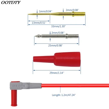 

Digital Multimeter Test Probes Leads Replaceable Needles Kits Clearance Cable Wire Tips Alligator Clip