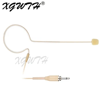 

Single Ear Hanging Omnidirectional Condenser Microphone Headset Headworn Mic 3.5mm Mono Threaded Screw Plug for Wireless System