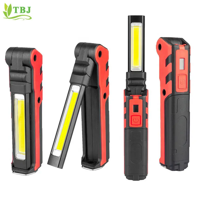 

USB Rechargeable inspection Working Light COB LED Flashlight Lamp with Magnetic Base & Hook for Outdoor car repair